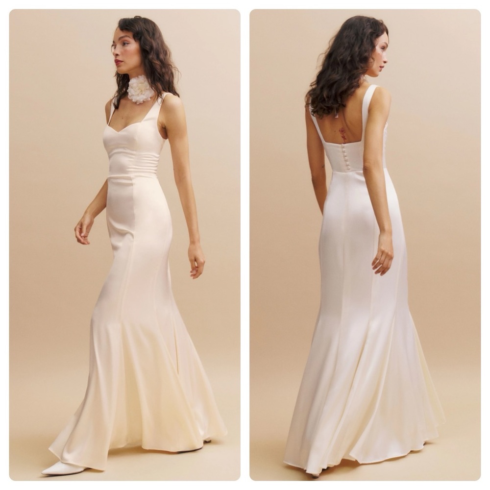 Reformation Cream Maxi Dress